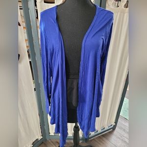 (4150)Blue Cardigan, no tags, pit to pit aprox. 21 in. Light weights